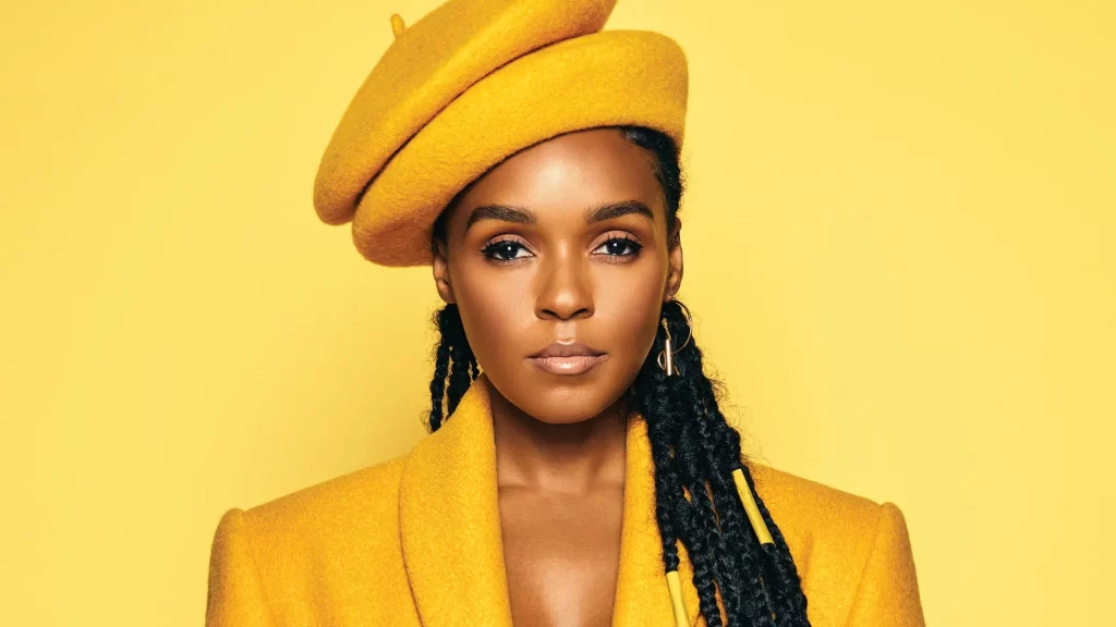 Janelle Monae with sideburns