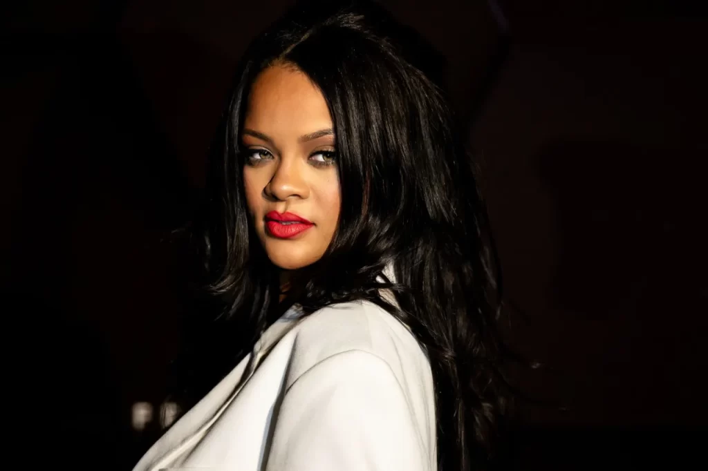 Rihanna with sideburns