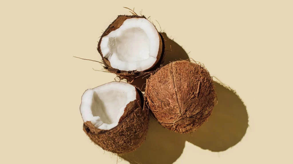 2 half and 1 full Coconuts 