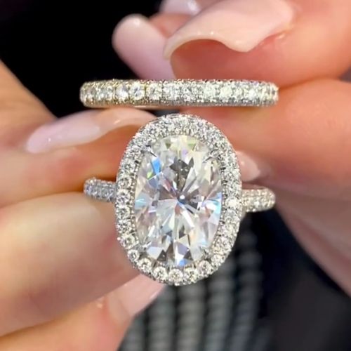 TroveCompany 2 Carat Halo Engagement Ring