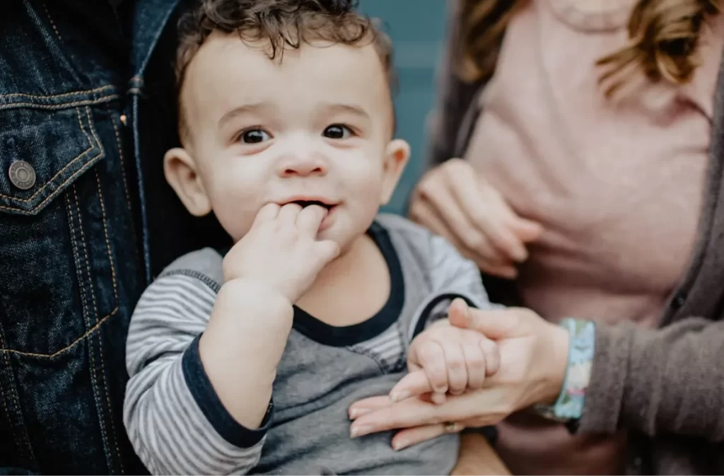 Best family truck - baby with parents holding hands