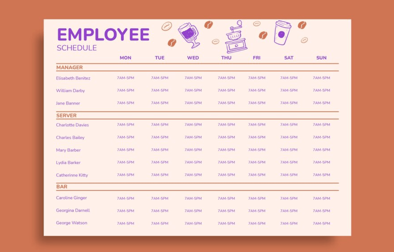 Employee Work Schedules