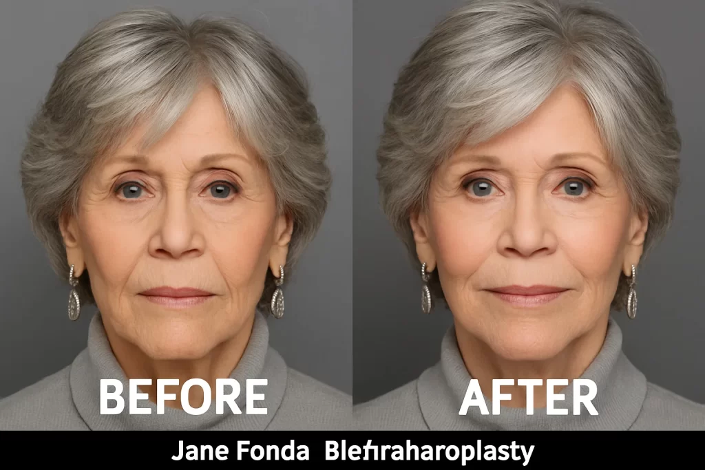 celebrity blepharoplasty before and after