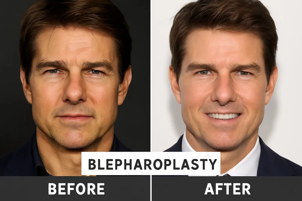 celebrity blepharoplasty before and after