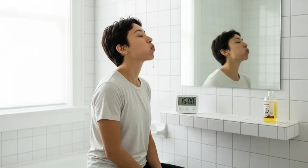 how long does coconut oil pulling take to work