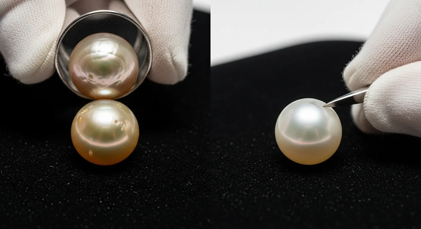 how to see if a pearl is real or fake