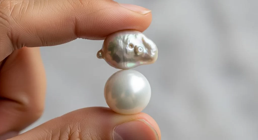 how to see if a pearl is real or fake