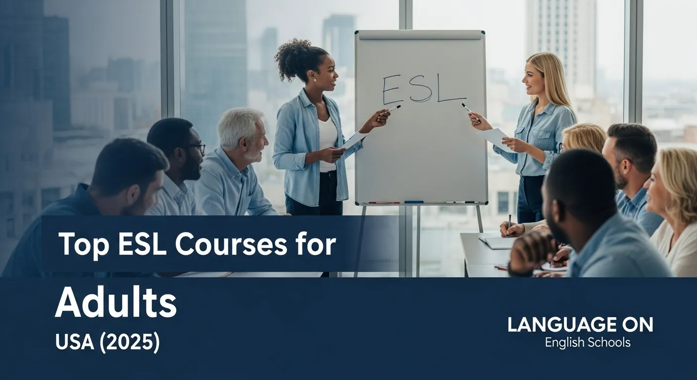 Top ESL Courses for Adults in the USA (2025) | LANGUAGE ON English Schools