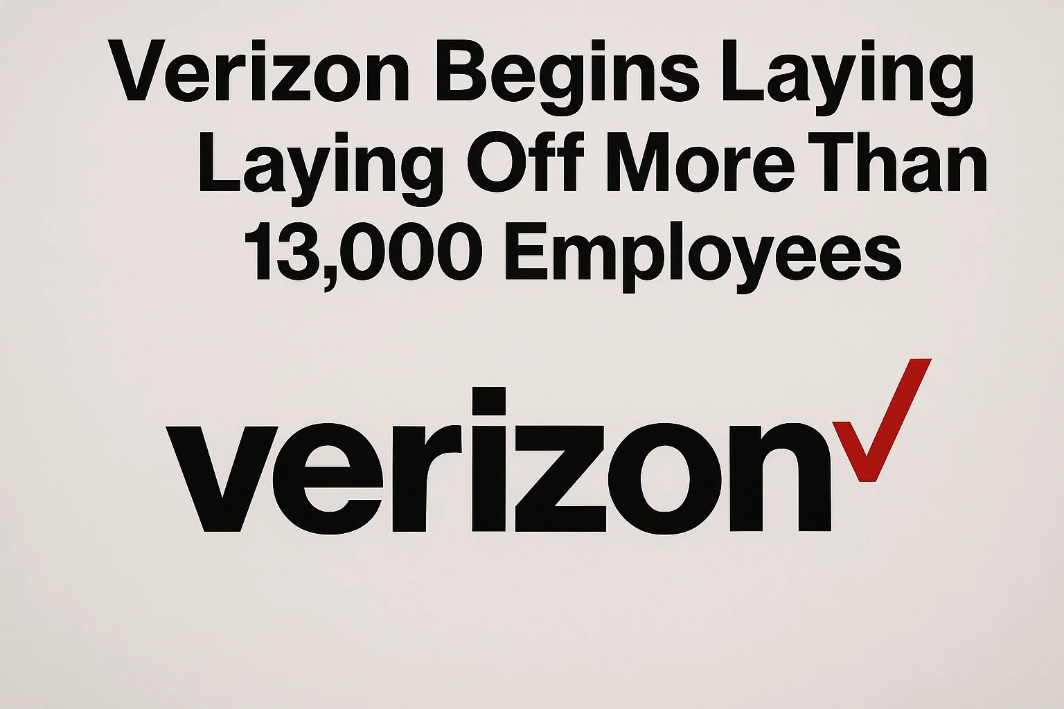 Verizon Begins Massive Layoffs, Cutting More Than 13,000 Jobs