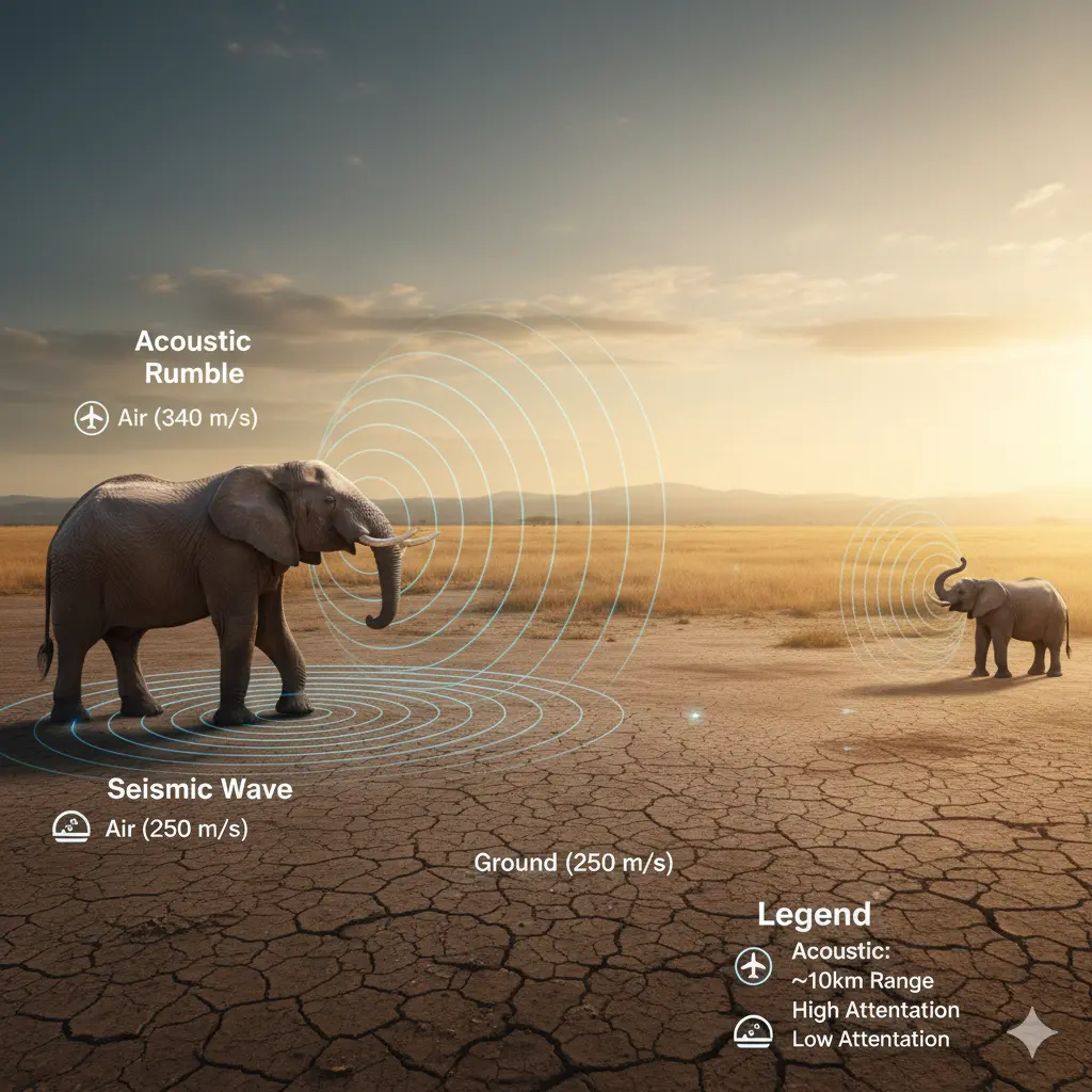 How Elephant Infrasound Production and Anatomy Creates Secret Sound 2 2. Acoustic vs Seismic