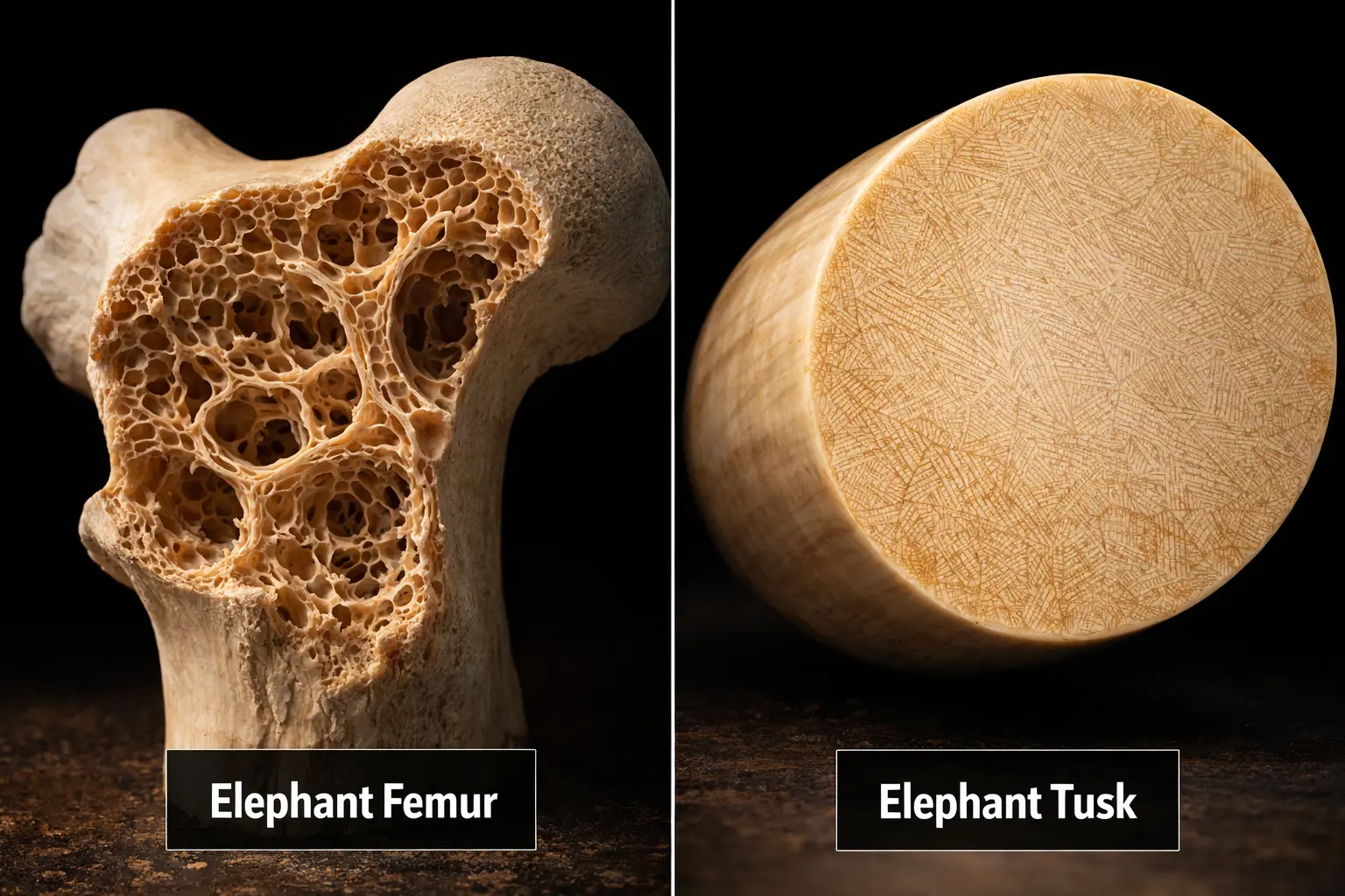 Elephant Tusk vs Bone