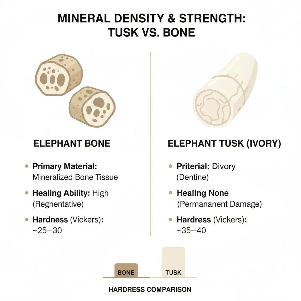Elephant Tusk vs Bone: Difference in Mineral Composition and Health 2 Gemini Generated Image gmfi2mgmfi2mgmfi