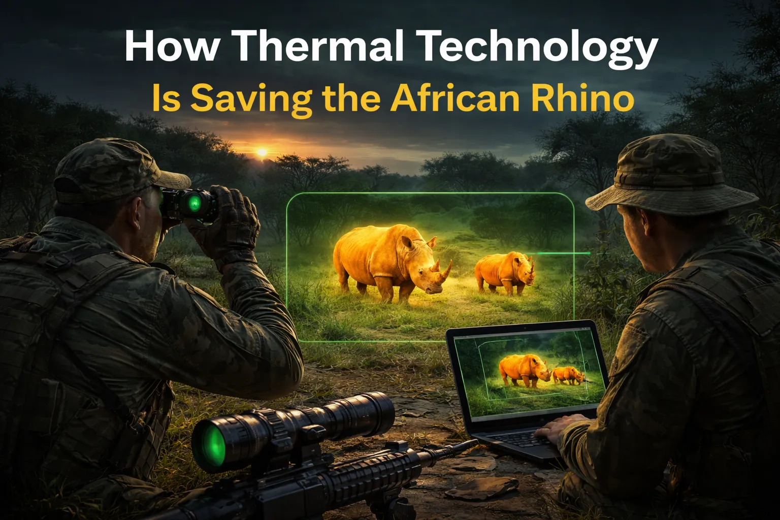 How Thermal Technology Is Saving the African Rhino