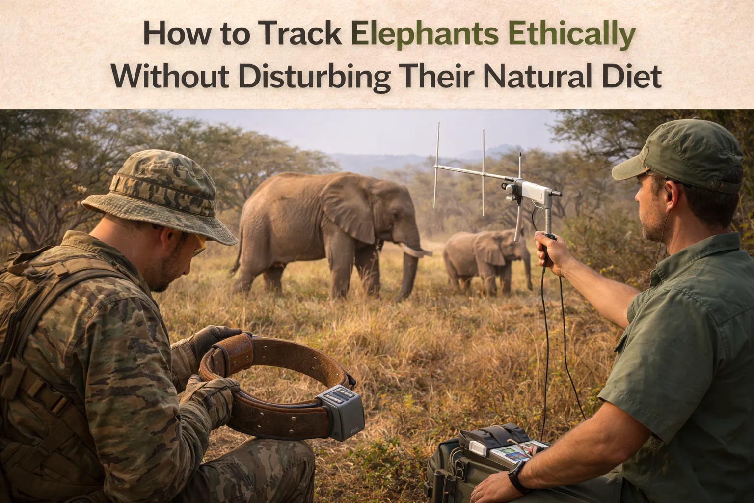 How to Track Elephants Ethically Without Disturbing Their Natural Diet
