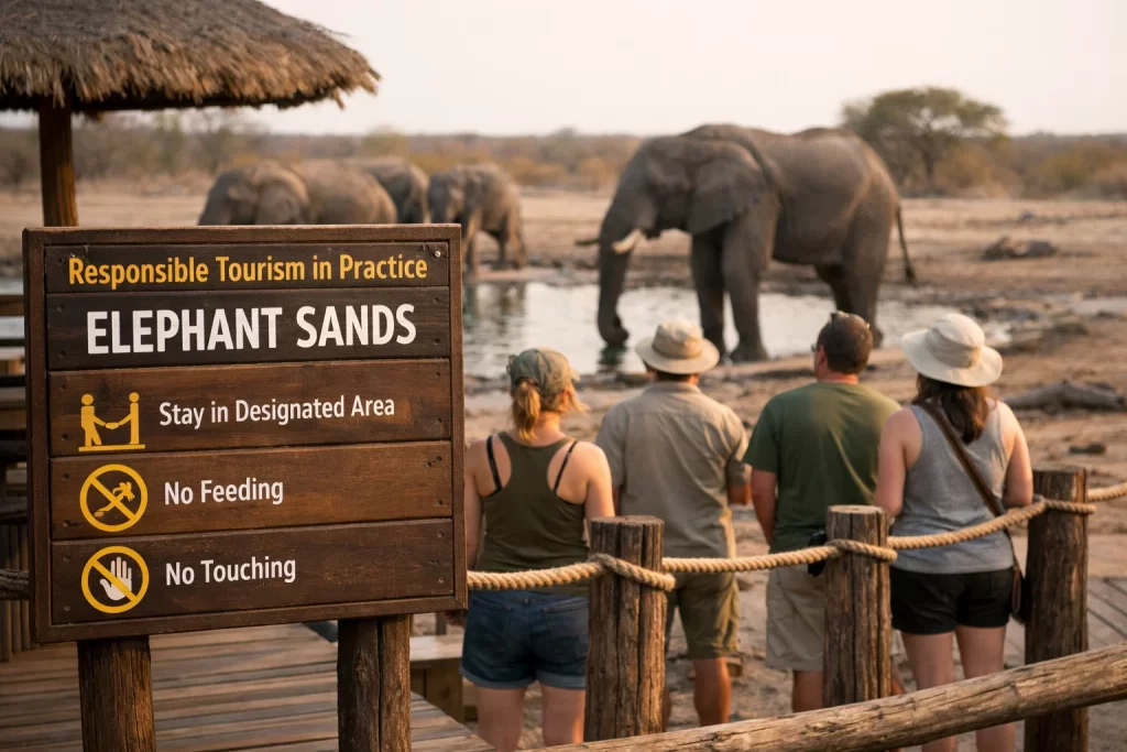 Eco-tourism vs Conservation: Can They Co-exist at ElephantSands? 4 Responsible Tourism in Practice at Elephant Sands