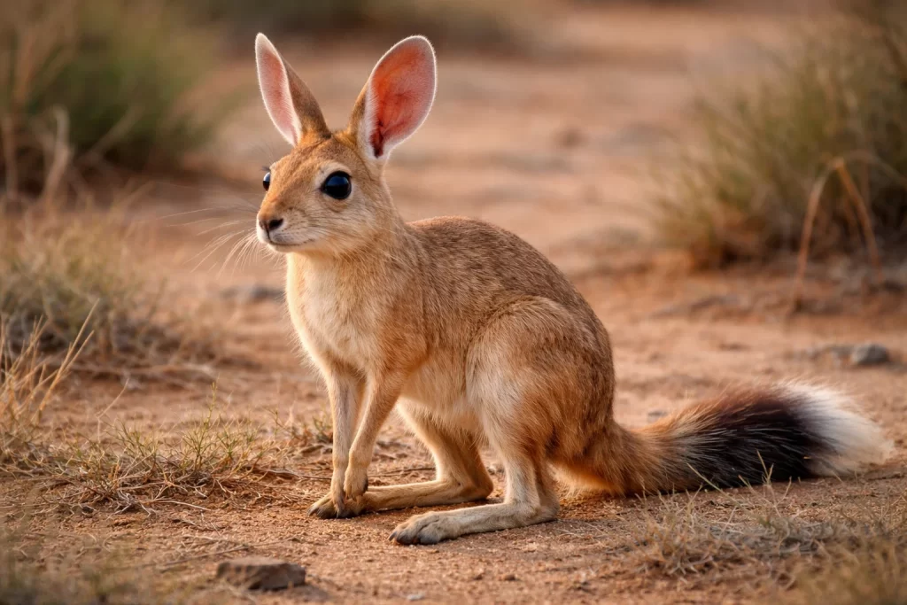 Top 10 Nocturnal Animals in the Kalahari Desert 6 Springhare (Pedetes capensis)