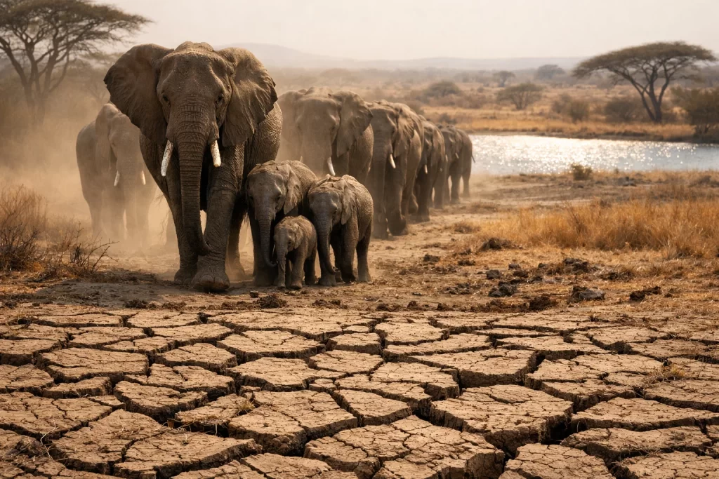 Elephant Herd Decision Making in the Wild Explained 4 Elephant herd decision making in the wild influenced by drought and migration toward water sources.