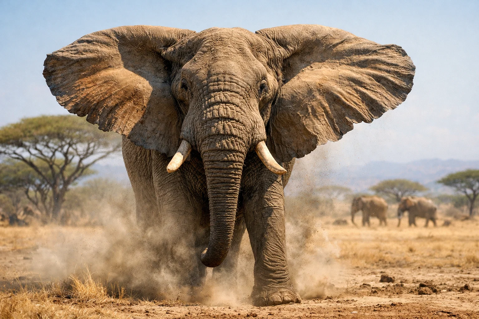 why do elephants flap their ears so much in hot African savanna conditions to cool their body