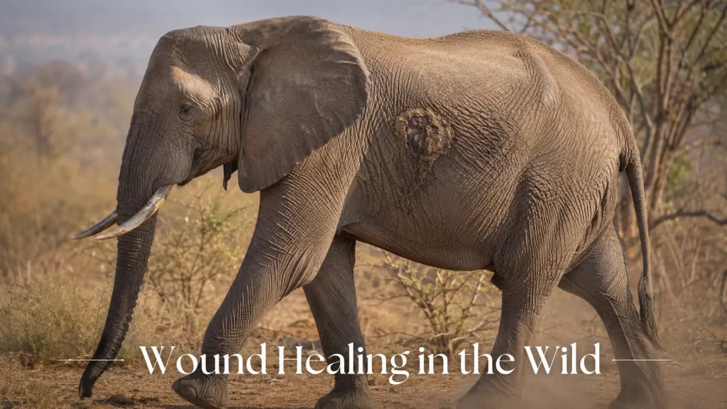 Elephant Skin Conditions: Sunburn, Parasites & Wound Healing in the Wild 5 Elephant Wound Healing in the Wild