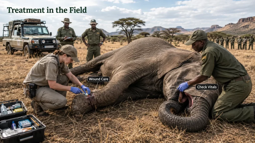 How Do Vets Treat Wild Animals After Immobilization