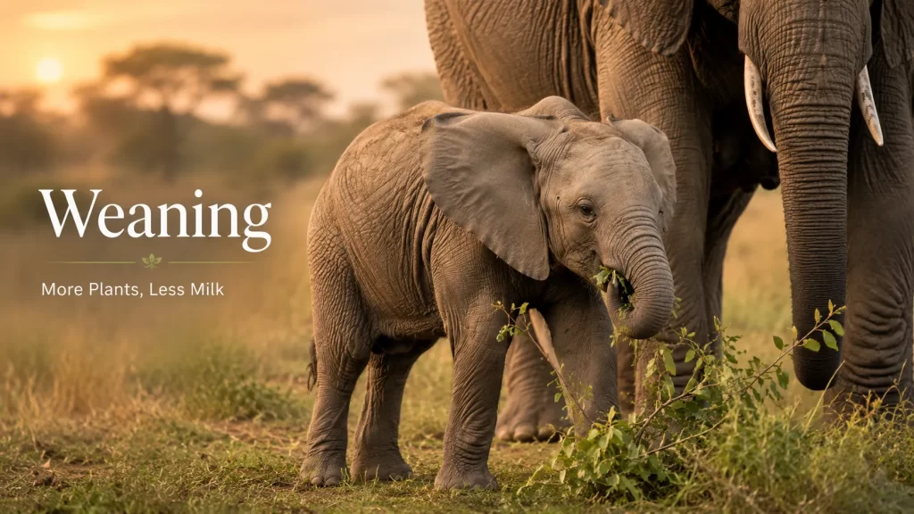 How Does Baby Elephant Weaning Work