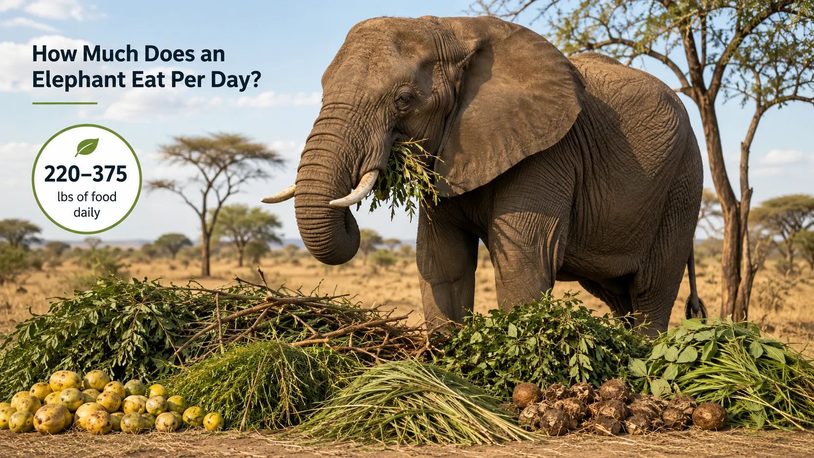 How Much Does an Elephant Eat Per Day? Feeding Habits Explained