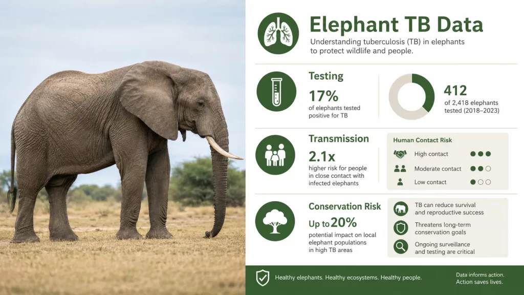 Elephant Tuberculosis: Causes, Symptoms & Conservation Implications 6 Key Data on Elephant Tuberculosis