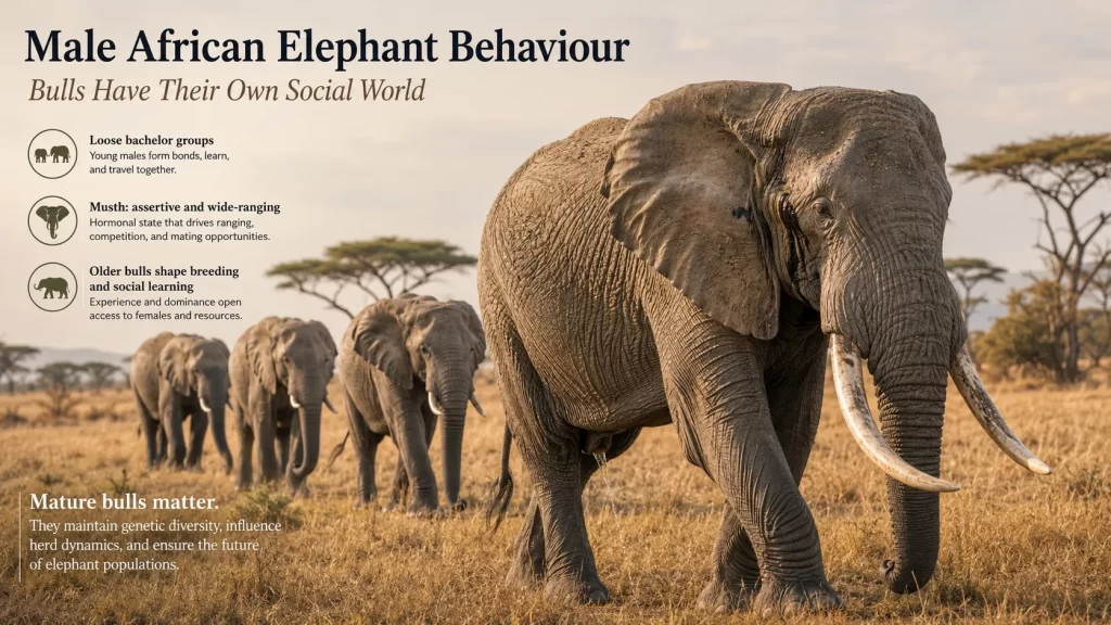 Male African Elephant Behaviour