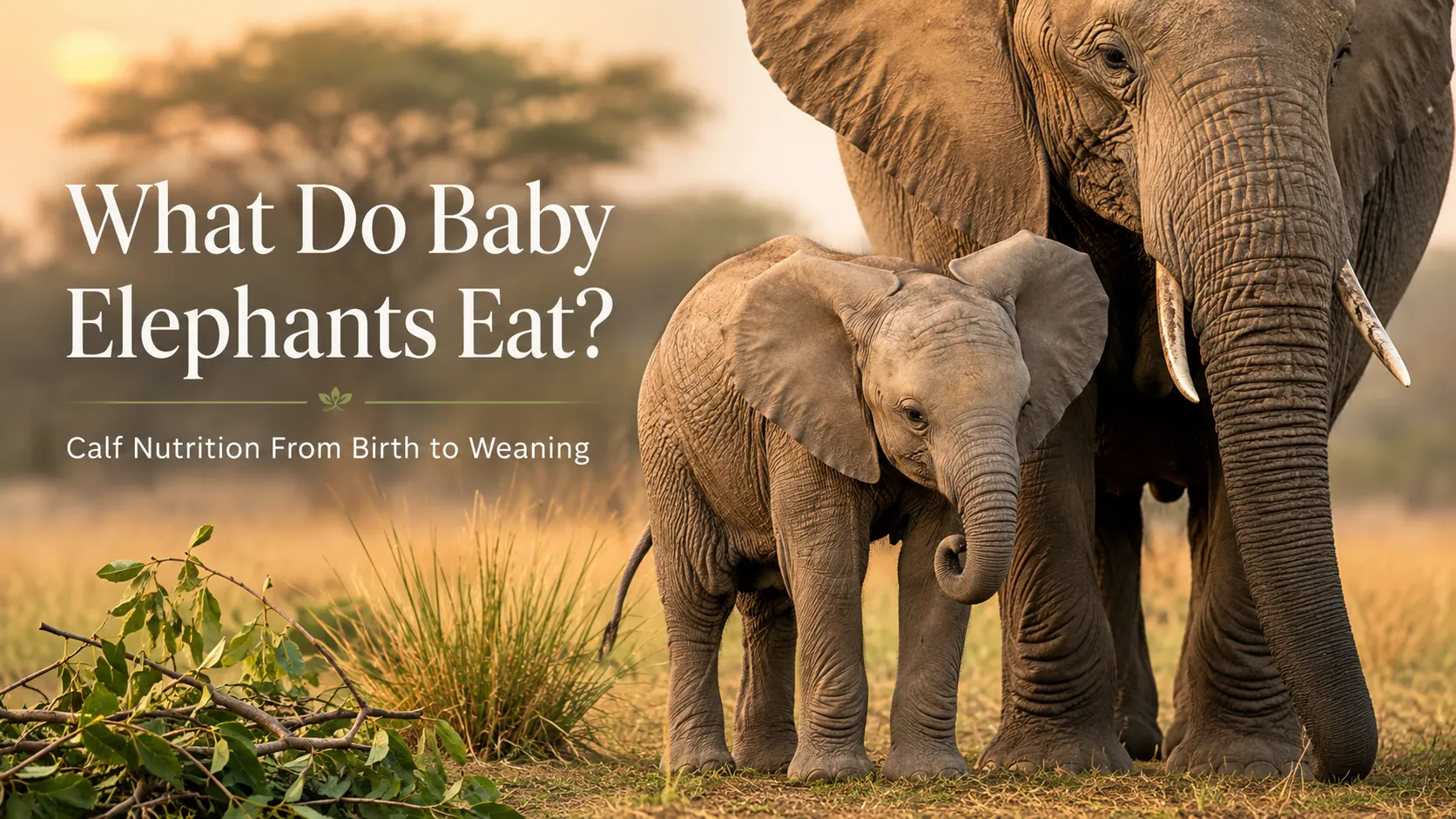 What Do Baby Elephants Eat? Calf Nutrition From Birth to Weaning