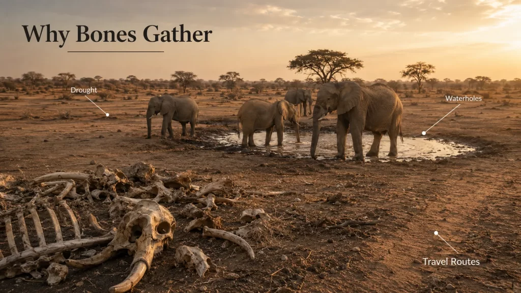 Elephant Graveyard: Myth vs Reality – Where Do Elephants Go to Die? 4 Why Elephant Bones Appear in Clusters