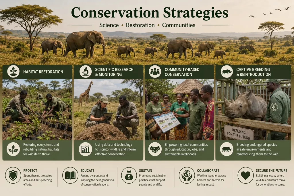 Conservation Strategies Protecting African Wildlife
