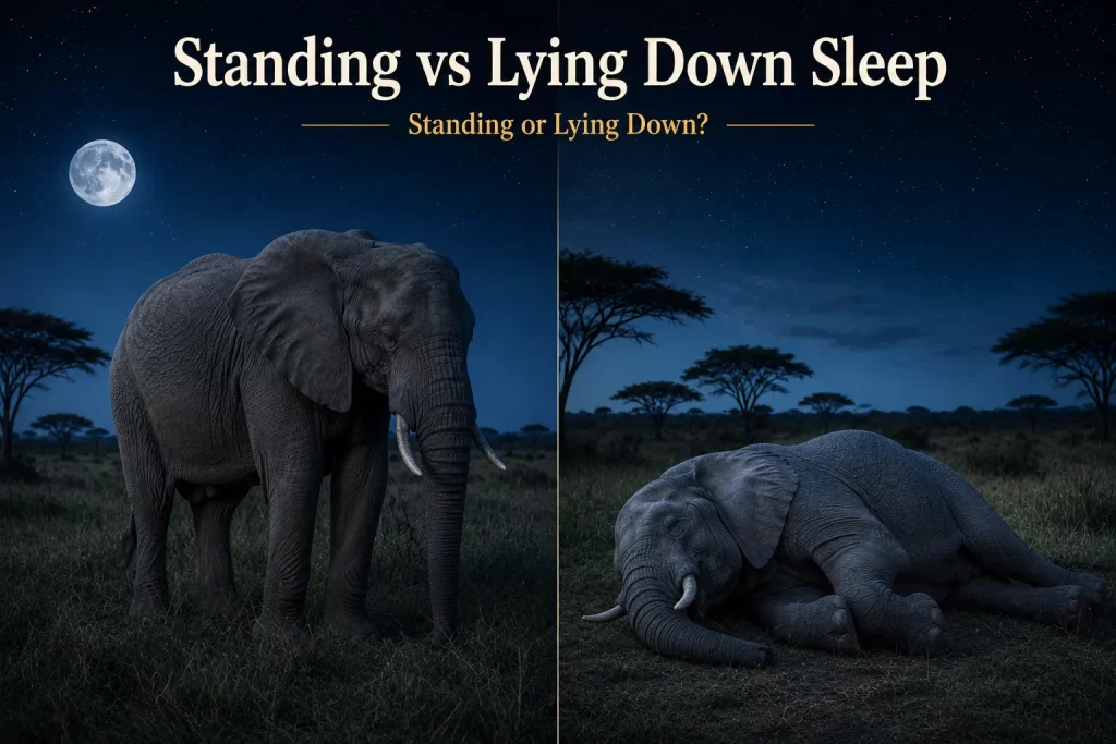 Do Elephants Sleep Standing or Lie Down