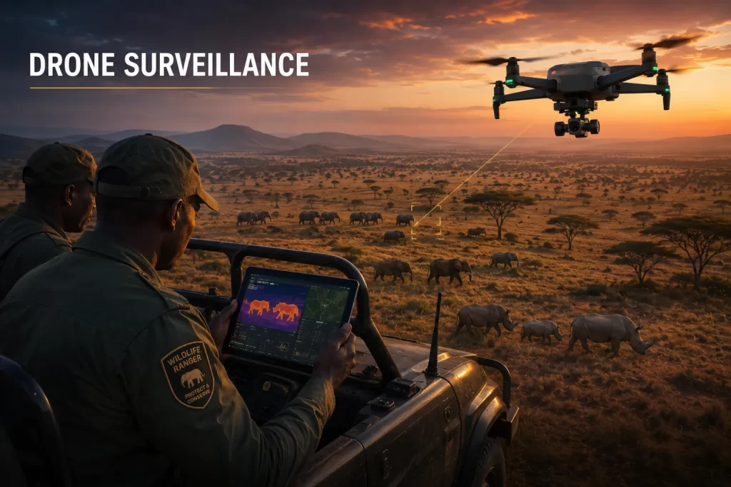 Drone Anti-Poaching Systems Protecting African Wildlife