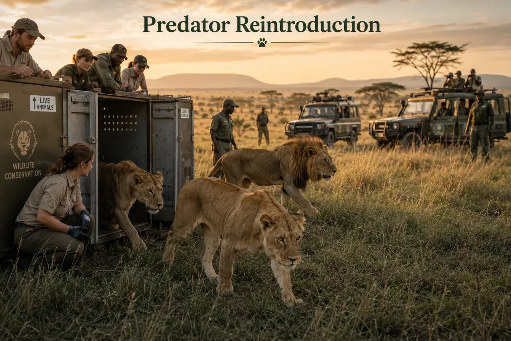 How Predator Reintroduction Drives Rewilding Africa