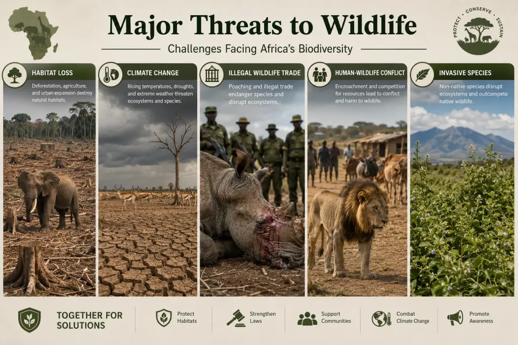Major Threats Facing Wildlife Conservation in Africa