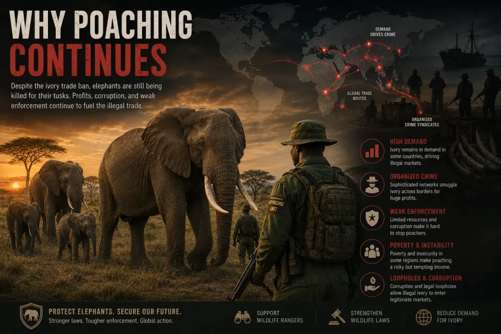 Why Elephant Poaching Continues Despite the Ivory Trade Ban